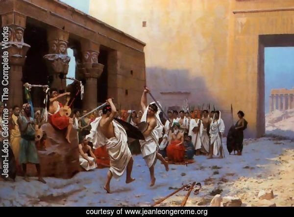The Pyrrhic Dance (or Sword Dance Before Egyptian Ruins)