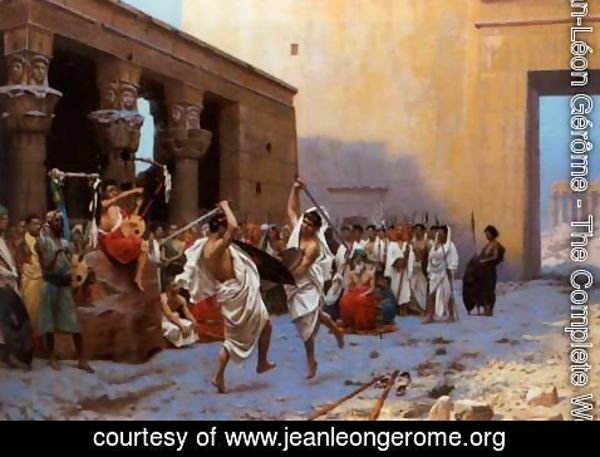 Jean-Léon Gérôme - The Pyrrhic Dance (or Sword Dance Before Egyptian Ruins)
