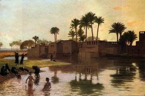 Jean-Léon Gérôme - Bathers by the Edge of a River