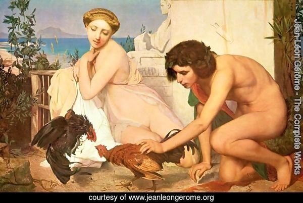 Young Greeks at a Cock Fight
