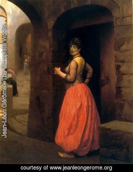 Jean-Léon Gérôme - Woman from Cairo, Smoking a Cigarette