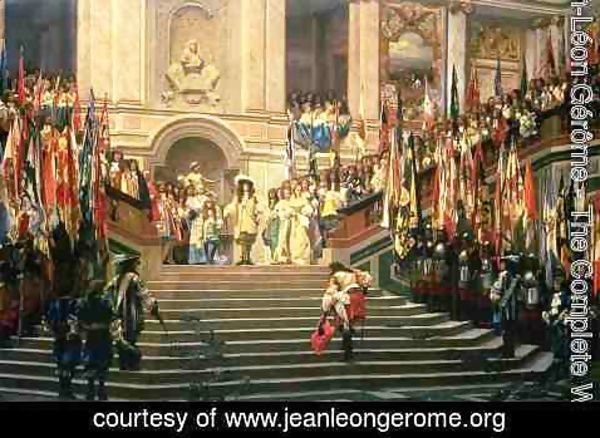Jean-Léon Gérôme - The Reception for Prince Conde at Versailles