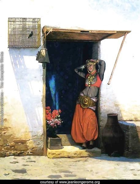 Woman from Cairo at Her Door