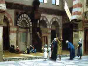 Jean-Léon Gérôme - Prayer in the Mosque of Caid Bey, in Cairo