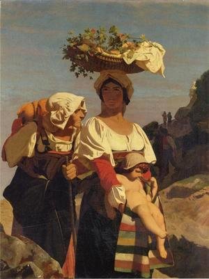 Jean-Léon Gérôme - Two Italian Peasant Women and an Infant