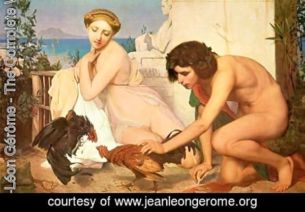 Jean-Léon Gérôme - Un Combat de Coqs