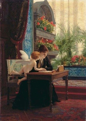 Jean-Léon Gérôme - La Lettre d'amour (The love letter)