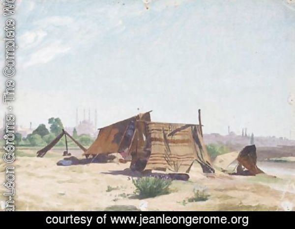 Jean-Léon Gérôme - Campement Pres De Constantinople