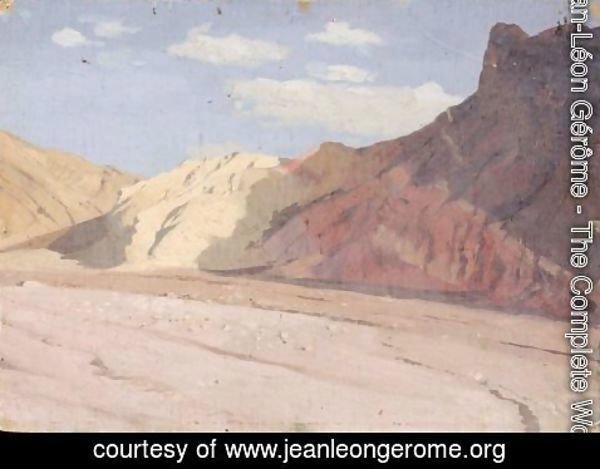 Jean-Léon Gérôme - Les Montagnes Au Bord D'Un Wadi