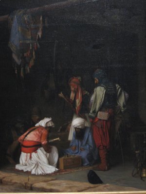 Jean-Léon Gérôme - Turkish Bashi Bazouk Mercenaries Playing Chess in a Market Place
