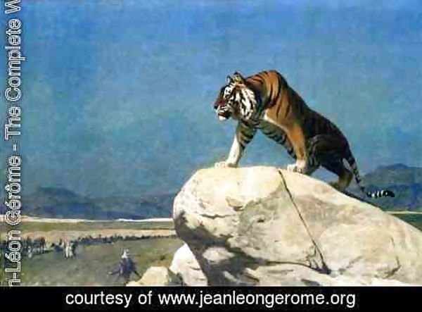 Jean-Léon Gérôme - Tiger On The Watch Ii