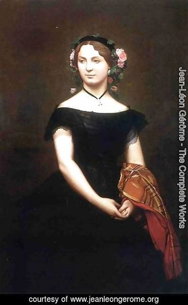Jean-Léon Gérôme - Portrait of Mlle Durand (or Madame Duvergier)