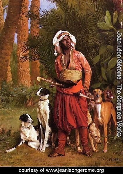 Jean-Léon Gérôme - The Negro Master of the Hounds