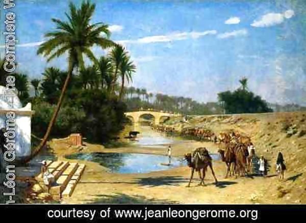 Jean-Léon Gérôme - Landscape - Caravan