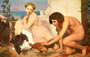 Young Greeks at a Cock Fight