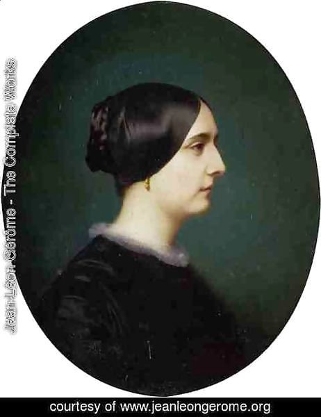 Jean-Léon Gérôme - Portrait of Cecile Viter