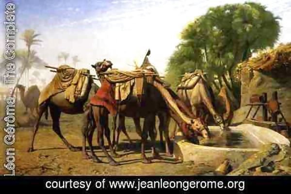 Jean-Léon Gérôme - Camels at a Watering Trough