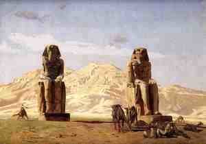 Memnon and Sesostris, (study)