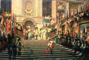 The Reception for Prince Conde at Versailles