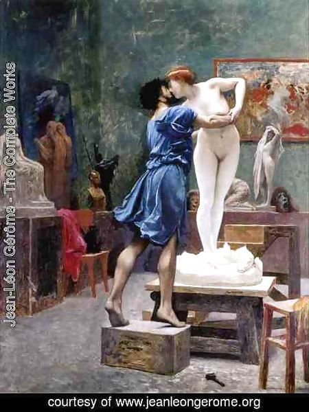 Jean-Léon Gérôme - Pygmalion and Galatea (study)