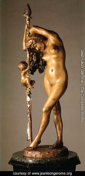 Jean-Léon Gérôme - Bacchante Et L'Amour (Bacchante and Cupid)