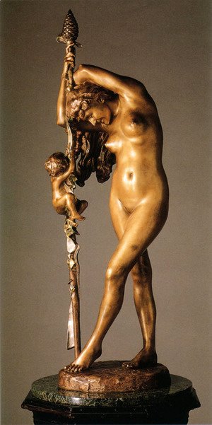 Jean-Léon Gérôme - Bacchante Et L'Amour (Bacchante and Cupid)