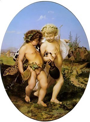 Jean-Léon Gérôme - Drunken Bacchus and Cupid
