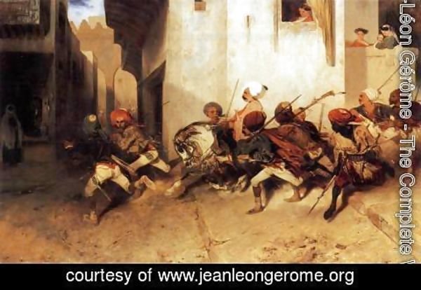 Jean-Léon Gérôme - The Janissaries Patrol Smyrna