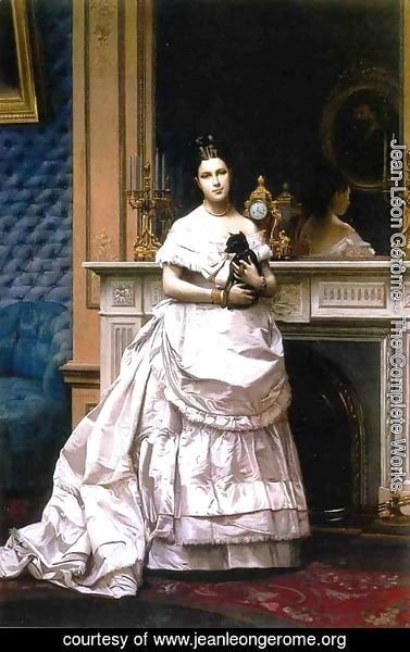Jean-Léon Gérôme - Portrait of a Woman aka Portrait of Marie Gerome 1867 1870