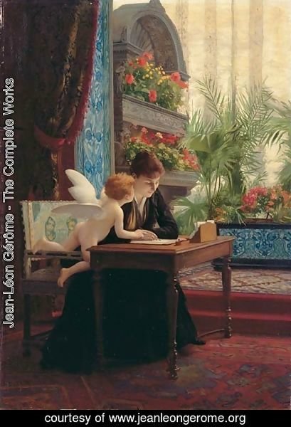 Jean-Léon Gérôme - La Lettre d'amour (The love letter)