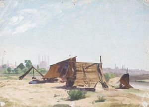 Jean-Léon Gérôme - Campement Pres De Constantinople