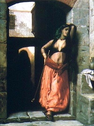 Jean-Léon Gérôme - The Almeh with Pipe