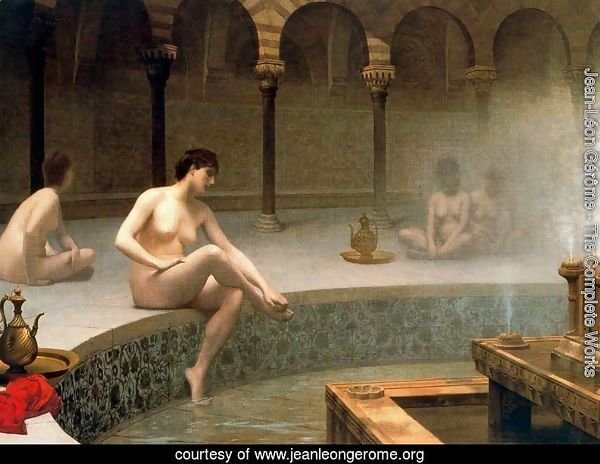 A Bath, Woman Bathing Her Feet