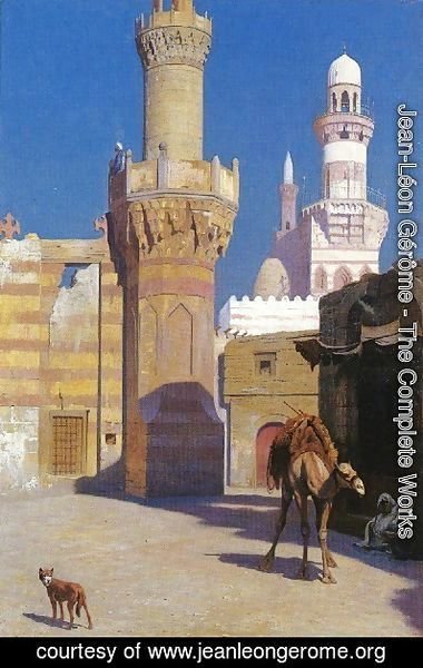 Jean-Léon Gérôme - A Hot Day In Cairo   In Front Of The Mosque