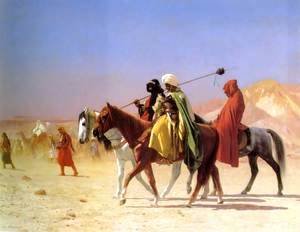 Jean-Léon Gérôme - Arabs Crossing The Desert