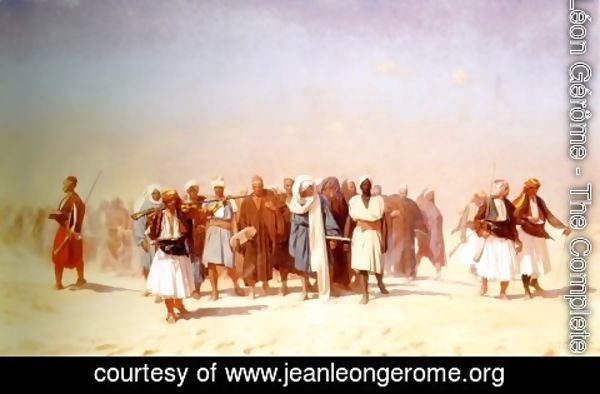 Jean-Léon Gérôme - Egyptian Recruits Crossing The Desert