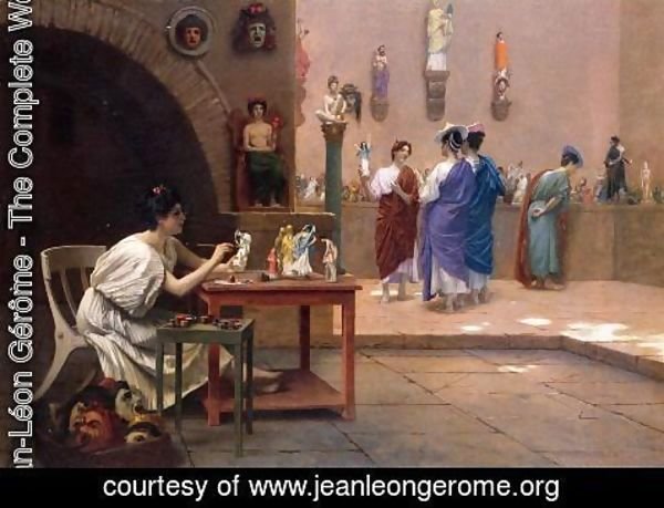 Jean-Léon Gérôme - Painting Breathes Life Into Sculpture