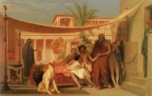 Jean-Léon Gérôme - Socrates Seeking Alcibiades In The House Of Aspasia