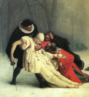 Jean-Léon Gérôme - Duel after a Masked Ball (detail) 1857